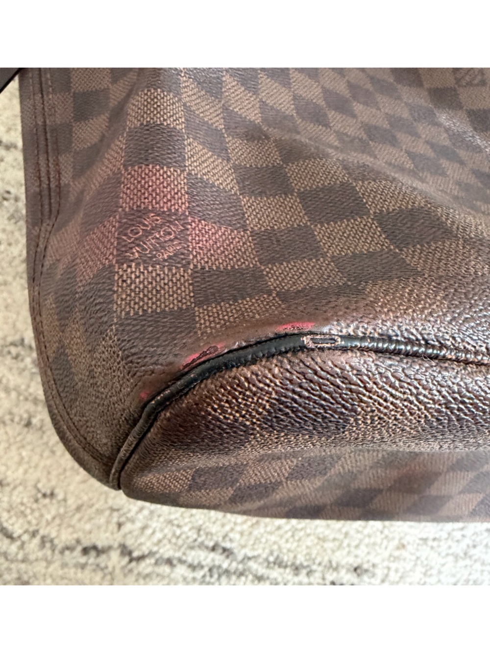 Louis Vuitton MM Damier Ebene Neverfull Tote - Picture 11 of 13